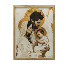 KERET FALI PLAKÁT SZENT CSALÁD SZERETET HIT 60x90 CM grafika, keretezett kép