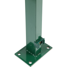  Kerítésoszlop hegesztett oszloptalppal  89 cm  zöld kerti bútor