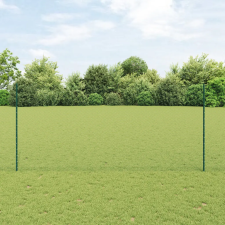  Kerítésoszlopok 5 db U-Channel Zöld 140 cm Acél építőanyag