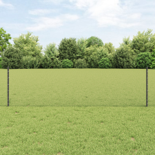  Kerítéstartó Oszlopok 5 db U-Csatorna Szürke 60 cm Acél építőanyag