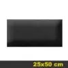  Kerma bőr falpanel, bőrpanel, Melody-901 Fekete (25x50 cm)
