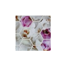 Kerma Design Flexwall PVC falpanel - Orchidea (virágos minta méhsejt dekorral) tapéta, díszléc és más dekoráció