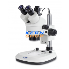 KERN OPTICS Sztereó zoom mikroszkóp trinokulár tubussal, KERN OPTICS OZL 466 mikroszkóp