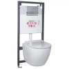 Kerra Delos Adriatic Chrome falba építhető WC tartály szett