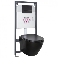 Kerra Delos BL Adriatic Black falba építhető WC tartály szett szaniter