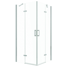 Kerra Flow Chrome szögletes nyílóajtós zuhanykabin 80 cm kád, zuhanykabin