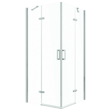 Kerra Flow Chrome szögletes nyílóajtós zuhanykabin 90 cm kád, zuhanykabin