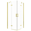 Kerra Flow Gold szögletes nyílóajtós zuhanykabin zuhanytálca nélkül