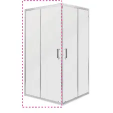 Kerra MALIBU SQ 90 ELEMENT zuhanyajtó kád, zuhanykabin