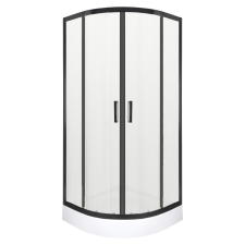 Kerra Soho Black 80 íves zuhanykabin XN zuhanytálcával kád, zuhanykabin