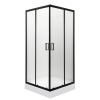 Kerra Soho Square Black 90 szögletes zuhanykabin zuhanytálcával