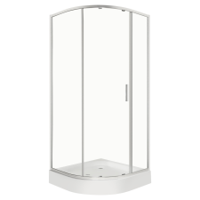 Kerra Solid RPS 90 íves egyajtós zuhanykabin zuhanytálcával kád, zuhanykabin