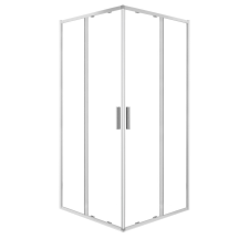 Kerra Solid SQ 90 króm szögletes zuhanykabin tálca nélkül kád, zuhanykabin