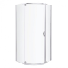 Kerra Splash 90x90 cm íves nyílóajtós zuhanyabin 6 mm biztonsági üveggel tálca nélkül, króm kerettel, 190 cm magas