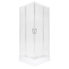 Kerra Xenia SQ 80 fehér szögletes zuhanykabin Victor plus tálcával