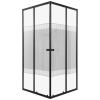 Kerra Xenia SQ 80 fekete szögletes zuhanykabin tálca nélkül