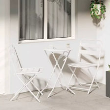  Kert Bistro Készlet 3 pcs Fehér Acél kerti bútor