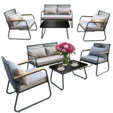  Kerti bútor szett 2x Fotel asztal Kanapé szett TERASZRA, erkélyre, KERTI kerti bútor