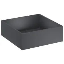  Kerti cserép 2 db Antracitszürke 60 x 60 x 20 cm kerti dekoráció