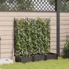  Kerti cserép 3 db Barna 120 x 40 x 125,5 cm PP