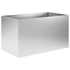  Kerti cserép Ezüst 100 x 50 x 50 cm Horganyzott Acél kerti dekoráció