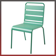  Kerti fém szék 54x47x79cm zöld 91647 kerti bútor