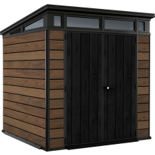  Kerti ház Keter Signature 7x7 Diófa, padlóval kerti tárolás