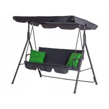  Kerti hinta tetővel 3 személyes, grafit VIP hintaágy