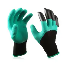  Kerti kesztyű 4 karommal ásáshoz védőkesztyű