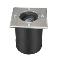  Kerti lámpa földre szerelhető BERG AD GU10 IP67 négyzet alakú ezüst Kanlux kültéri világítás