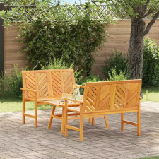 Kerti lounge szett 3 pcs Barna Tömör Akácfa kerti bútor