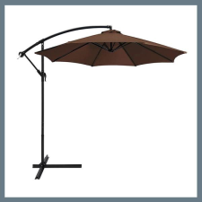  Kerti napernyő – 300 cm átmérő, dönthető, acélvázas, vízálló, barna UM002B kerti bútor