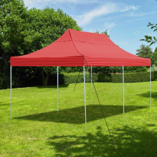 Kerti pavilon, összecsukható 3x6 m, piros színben kerti bútor