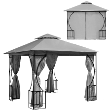 Kerti pavilon sátor pavilon 3x3 m 4 oldalfallal MultiGarden kerti bútor
