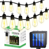  Kerti Solar Garland 20x LED Dekoratív Izzók EDISON ST58 11,48m Meleg 3000K EREMI LUMILED