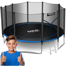  Kerti trambulin 15ft/465cm kültéri hálóval és létrával neo-sport trambulin szett