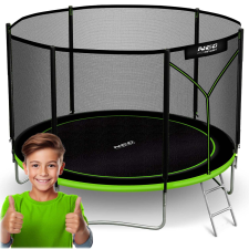 Kerti trambulin 8ft/252cm kültéri hálóval és létrával neo-sport trambulin szett