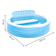  Kertipool ülésekkel 229x218cm Intex 57190 medence