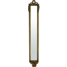  Keskeny fali tükör díszesen faragott óarany fa keretben 131x21x5cm bútor