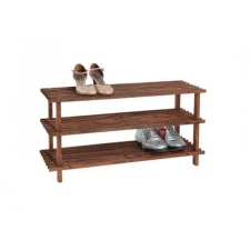 Kesper Cipőtartó 3 polccal, sötét fenyő 77 × 40 × 26 cm (69733) bútor