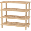Kesper cipőtartó 4 polccal, natúr fenyőfa 54 × 52 × 26 cm