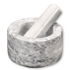 Kesper Márványmozsár és mozsártörő Kesper 71505, 13x8cm, Polírozott, Fehér konyhai eszköz