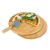 Kesper Pizzadeszka készlet késsel Kesper 58465, 32 cm, 2 db, Vágókontúrok, Bambusz, Barna