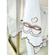 Kész függöny Alíz Konyhai vitrázs Barna Cappuccinos 200x80cm lakástextília