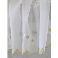  Kész függöny Alíz Konyhai vitrázs Sárga margaréta minta 200x140cm lakástextília