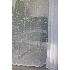  Kész függöny Amelia fehér Pálcikás mintás 200x180cm lakástextília