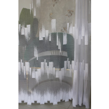  Kész függöny Amelia fehér Parketta mintás 400x250cm lakástextília