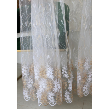  Kész függöny Brillant 77 fehér Arany minta 300x250cm lakástextília