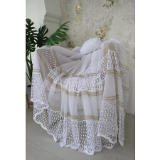  Kész függöny Cairo fehér Arany minta 200x160cm lakástextília