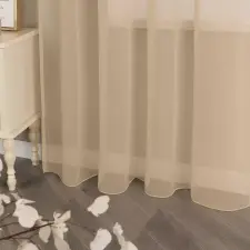  Kész függöny Damaskus Voial Bézs 150x260cm lakástextília